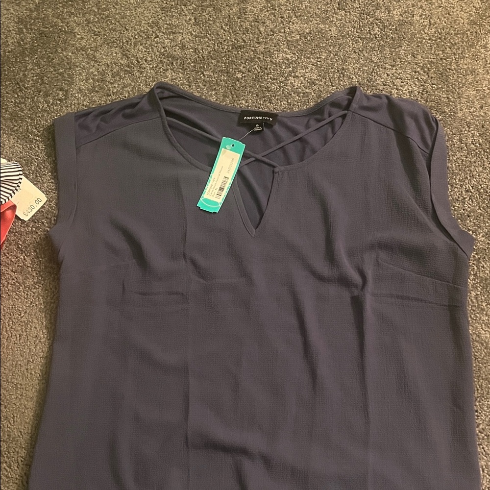Elegant Women's Navy Blouse